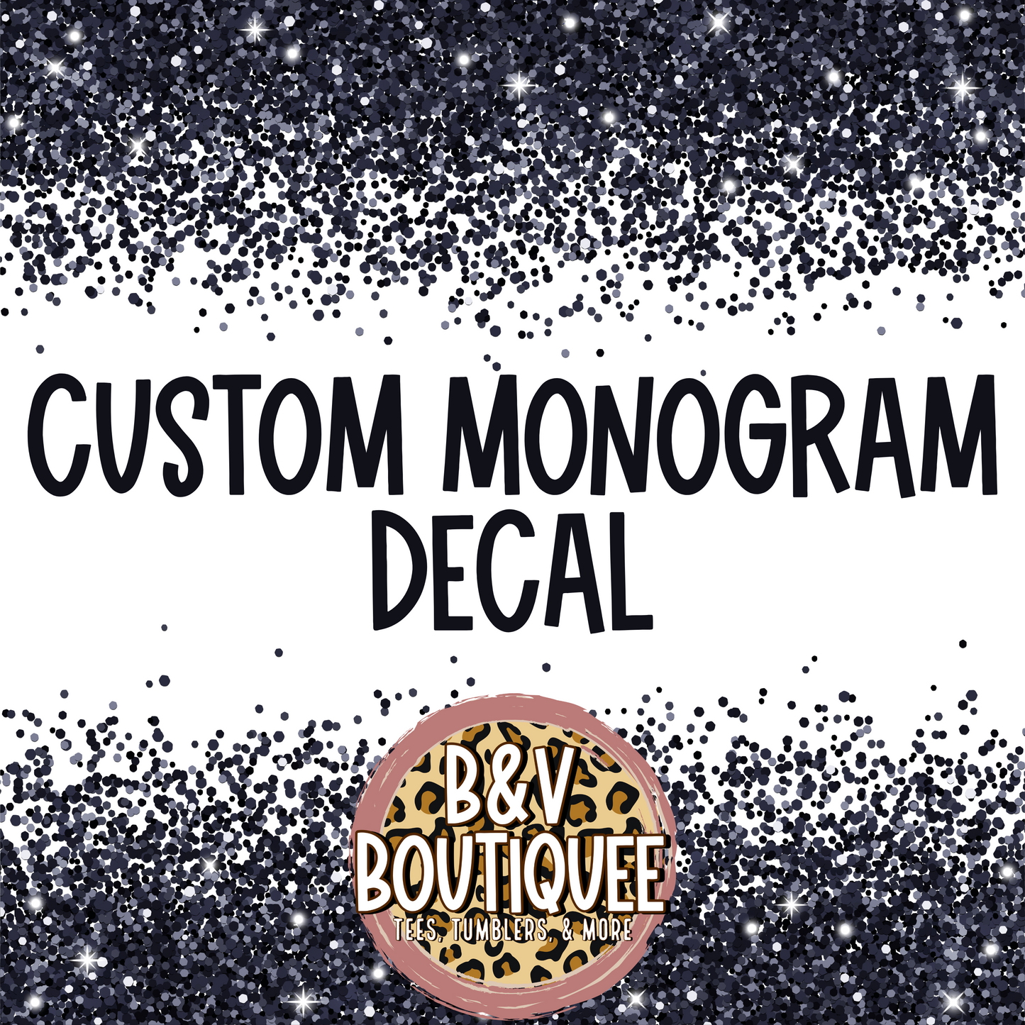 CUSTOM MONOGRAM DECAL