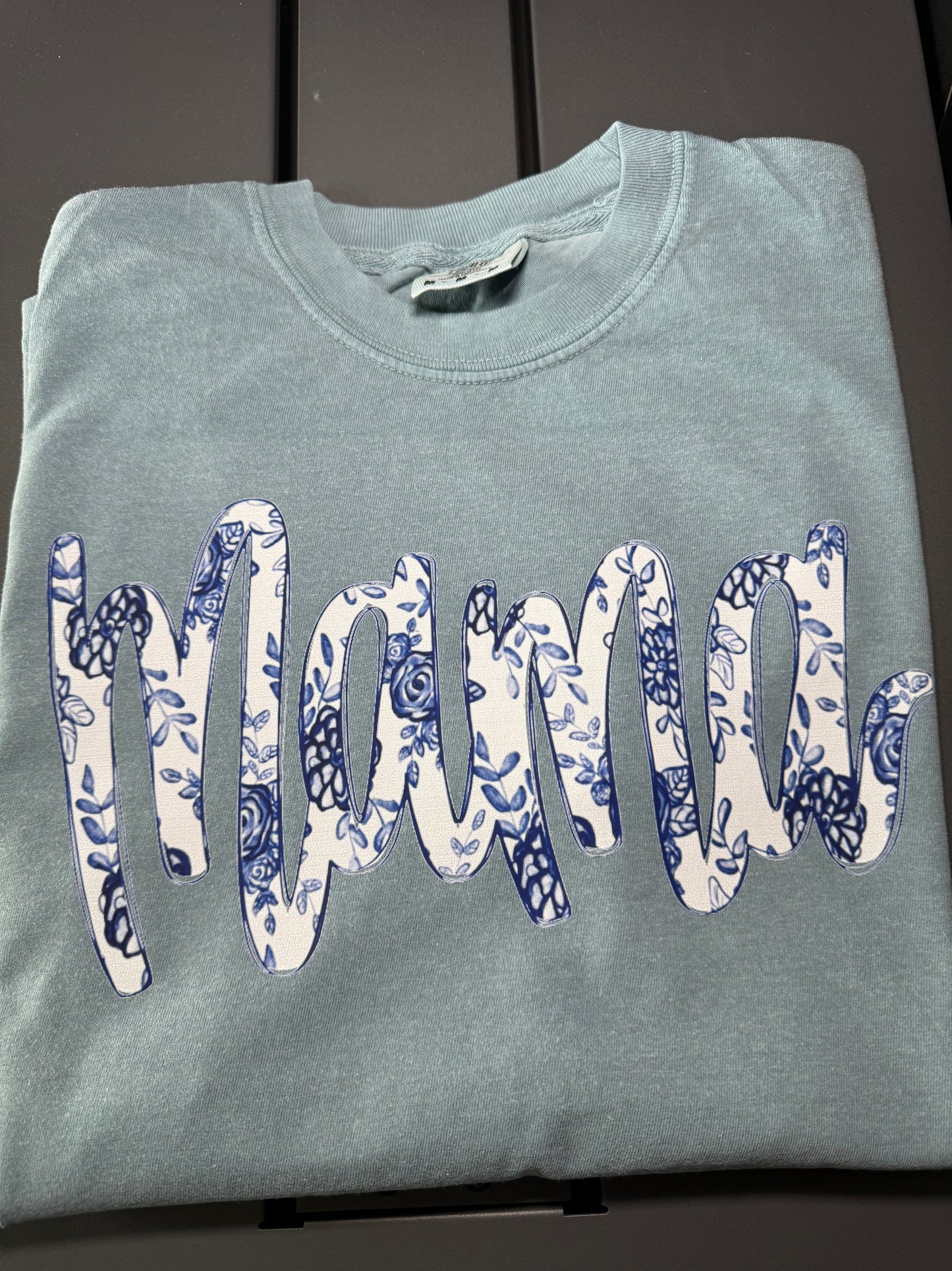 Mama Floral Blue