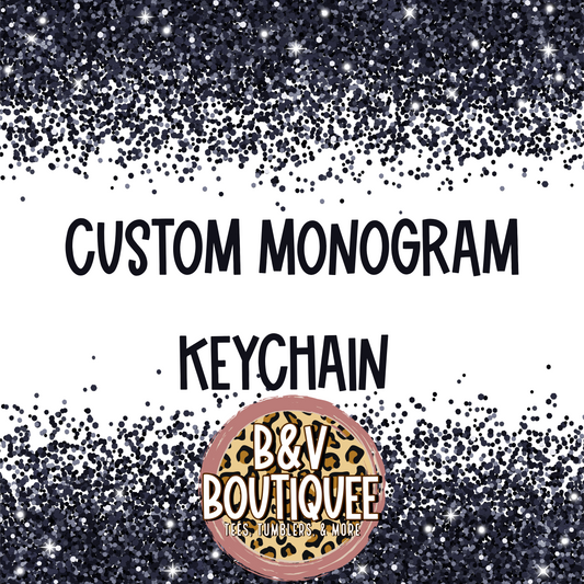 Custom Acrylic Monogram Keychain