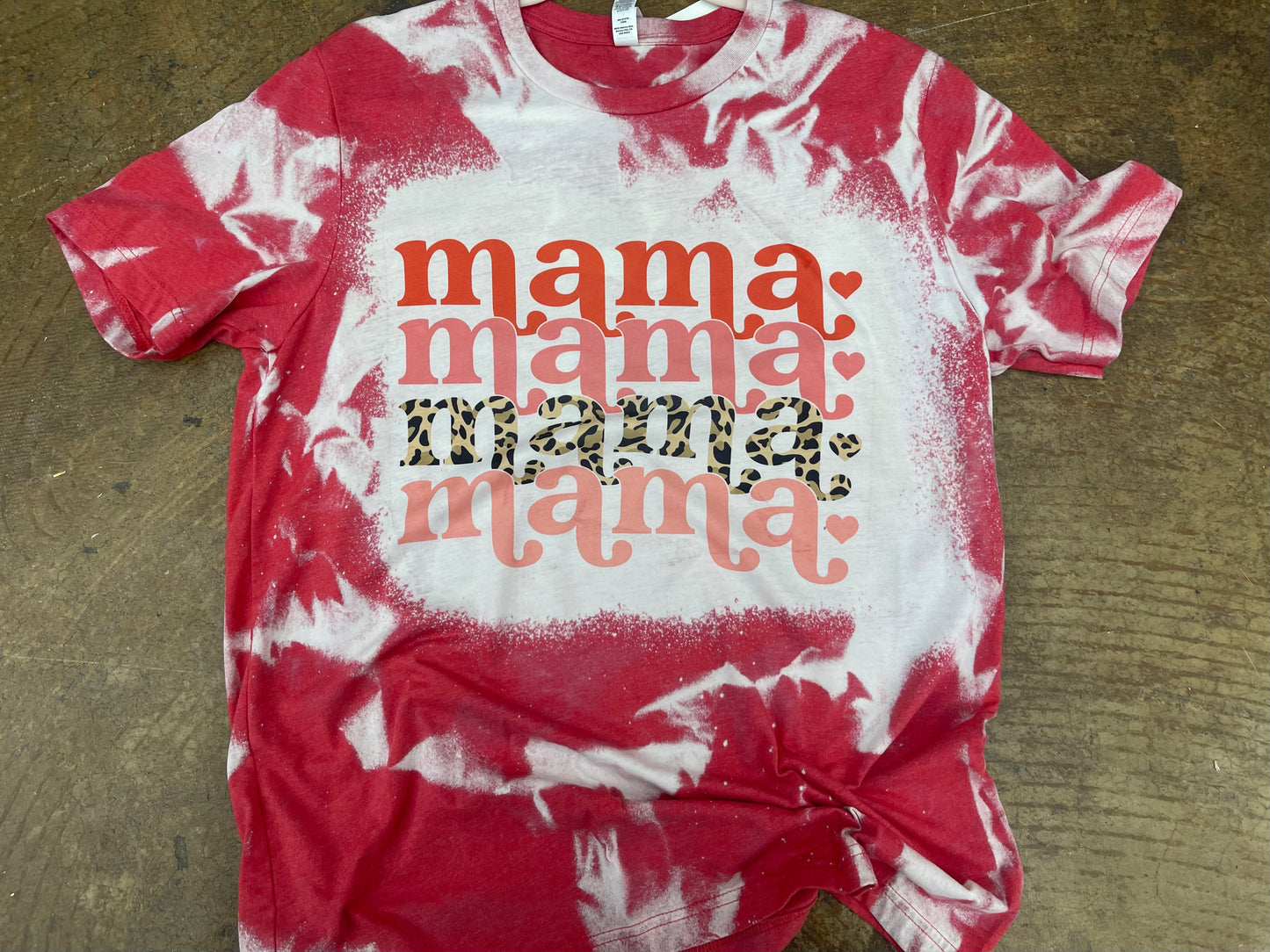 VDAY MAMA BLEACHED TEE